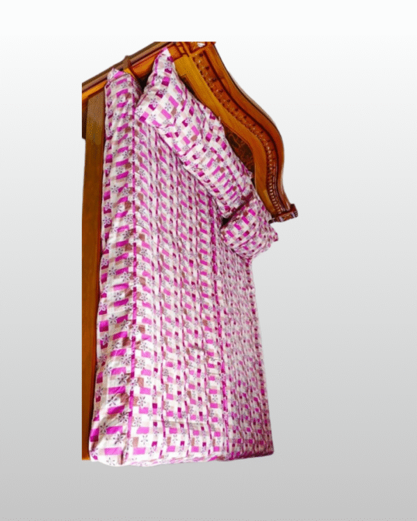 king size bed with free 3 pillows – 72 x 75 x 6 inch | ilavam panju (kapok) mattress | premium comfort | weight 28 30 kg